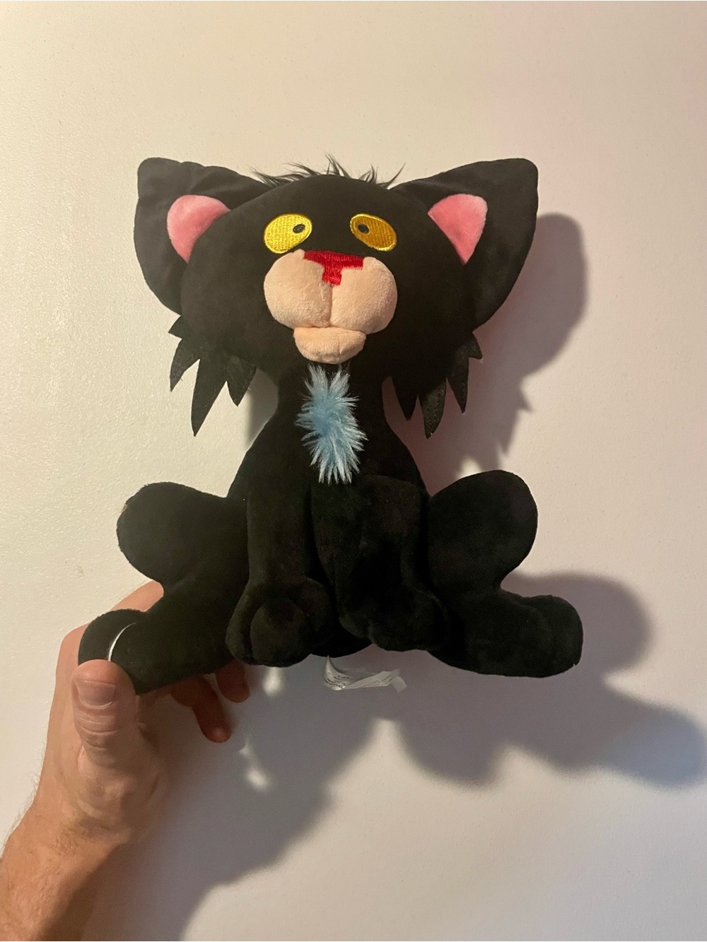 MerryMakers Bad Kitty Black Cat Plush Stuffed Animal Book Character 10”